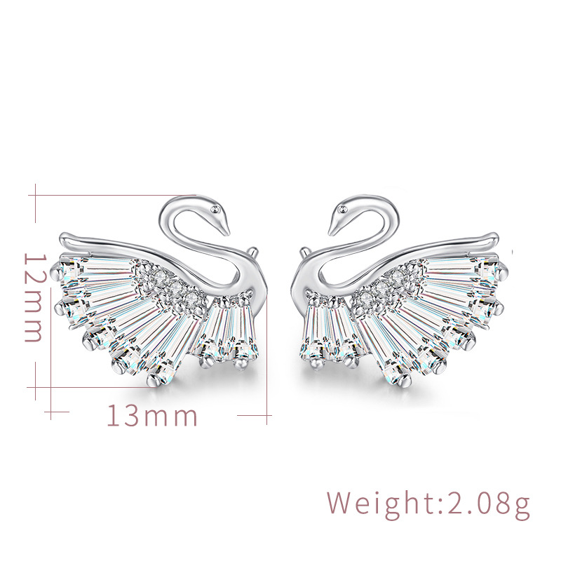 Silver Shell Stud Earrings