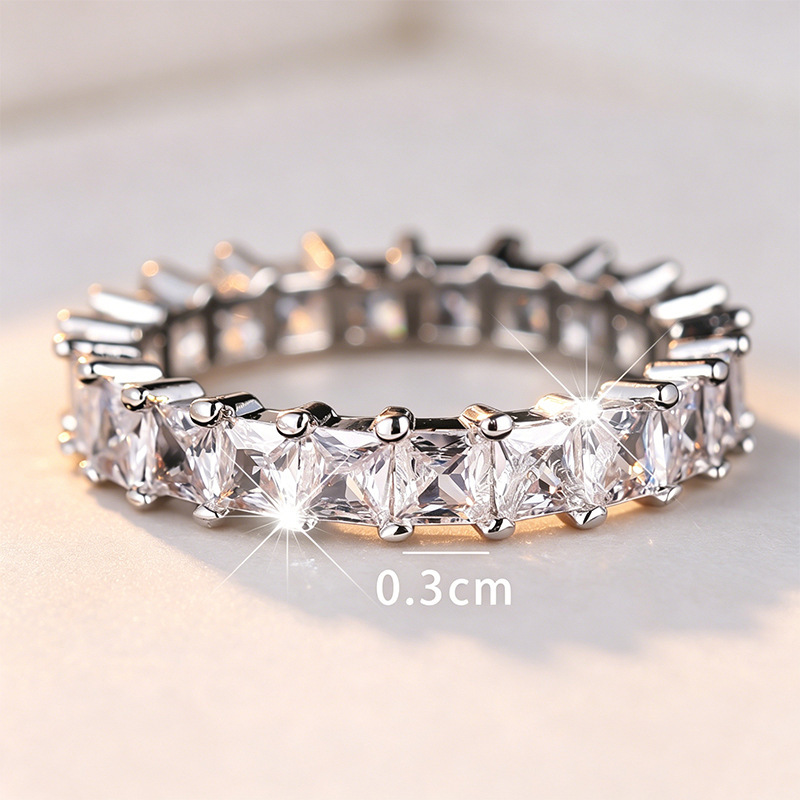 Pavé Cubic Zirconia Ring