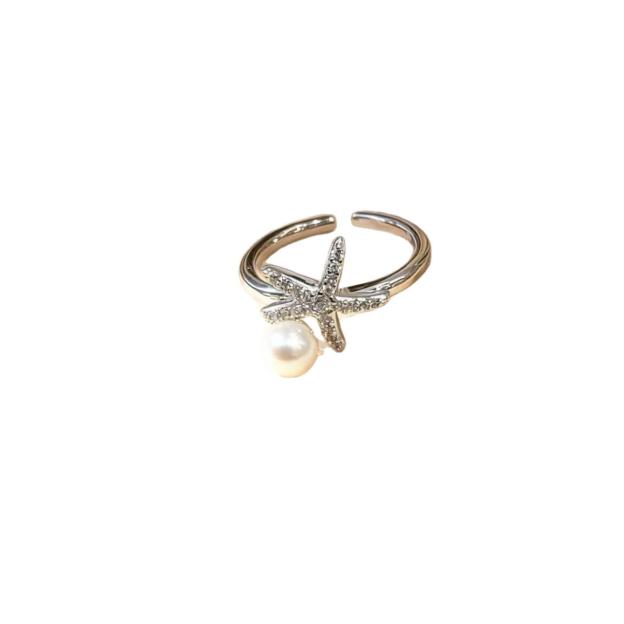 Adjustable Pearl Ring