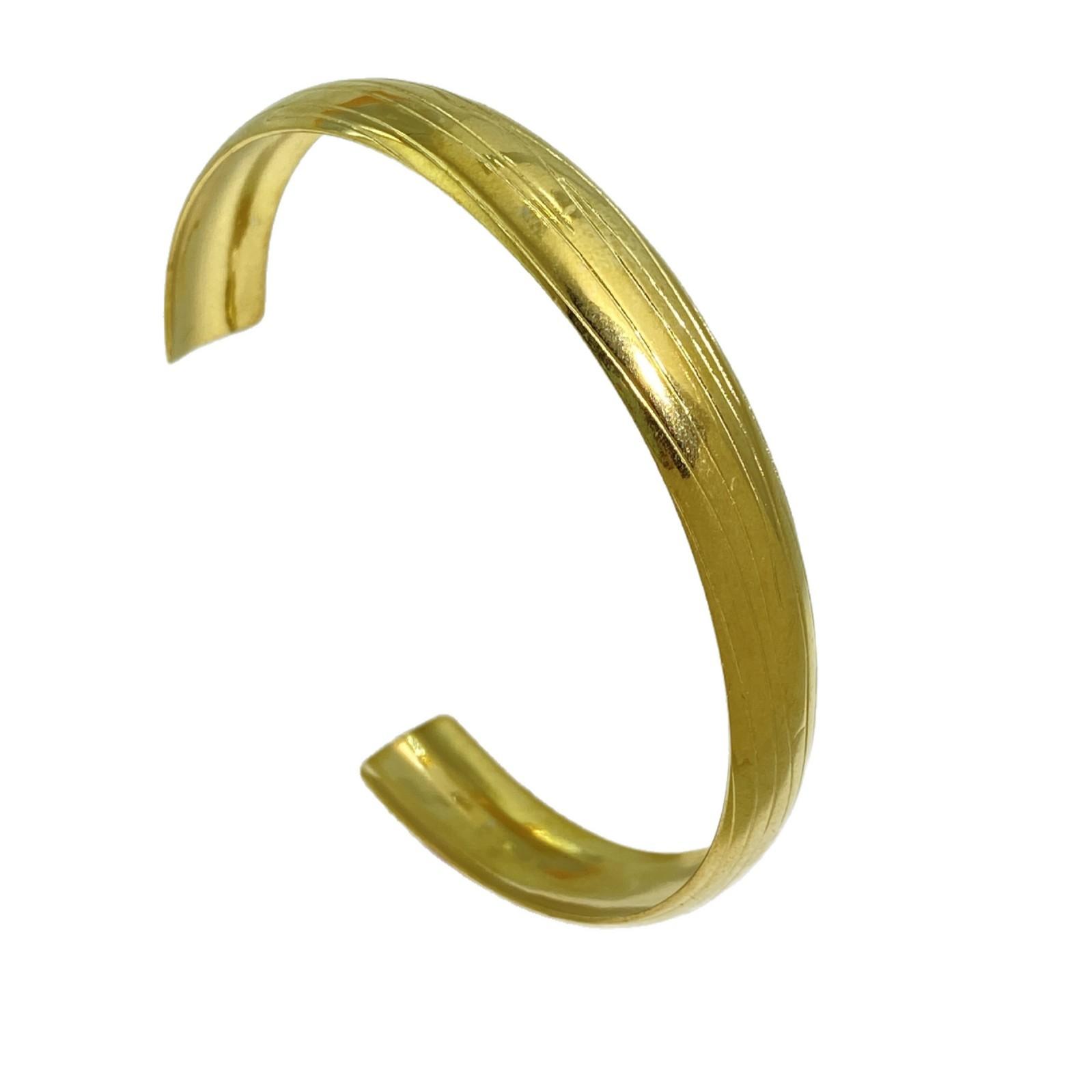 Textured Gold Cuff Bracelet